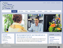 Tablet Screenshot of neuropraxis-probst.de